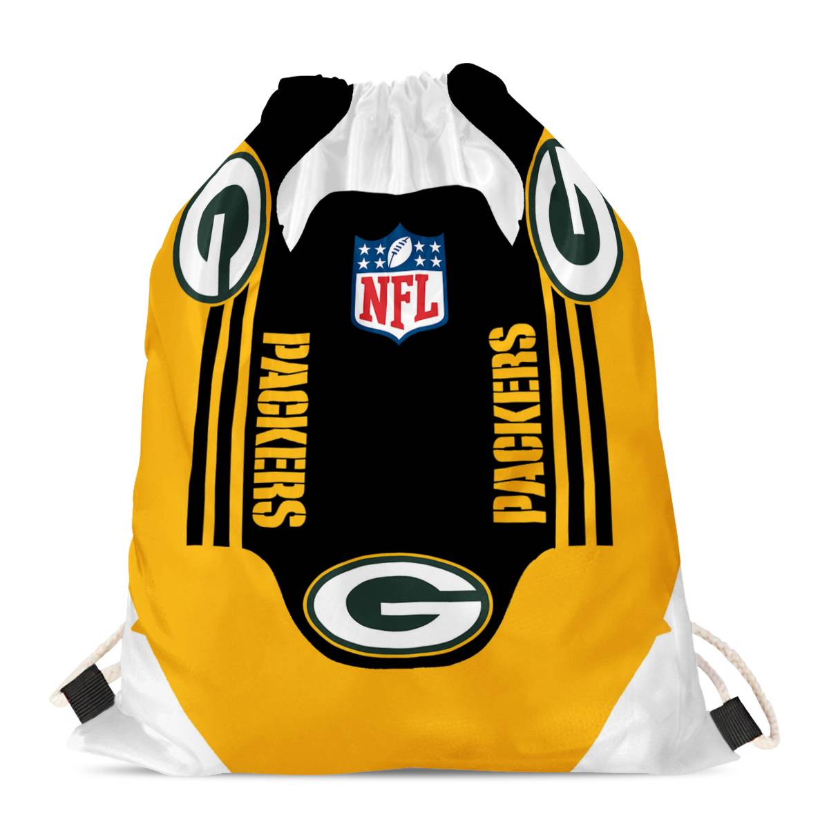 Green Bay Packers Drawstring Backpack sack / Gym bag 18" x 14" 002